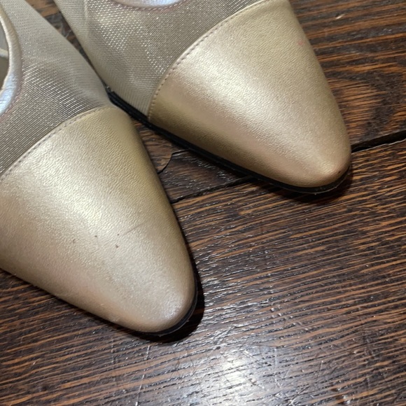 Stunning YSL Metallic Gold Mesh Heel size 9 - Picture 9 of 13